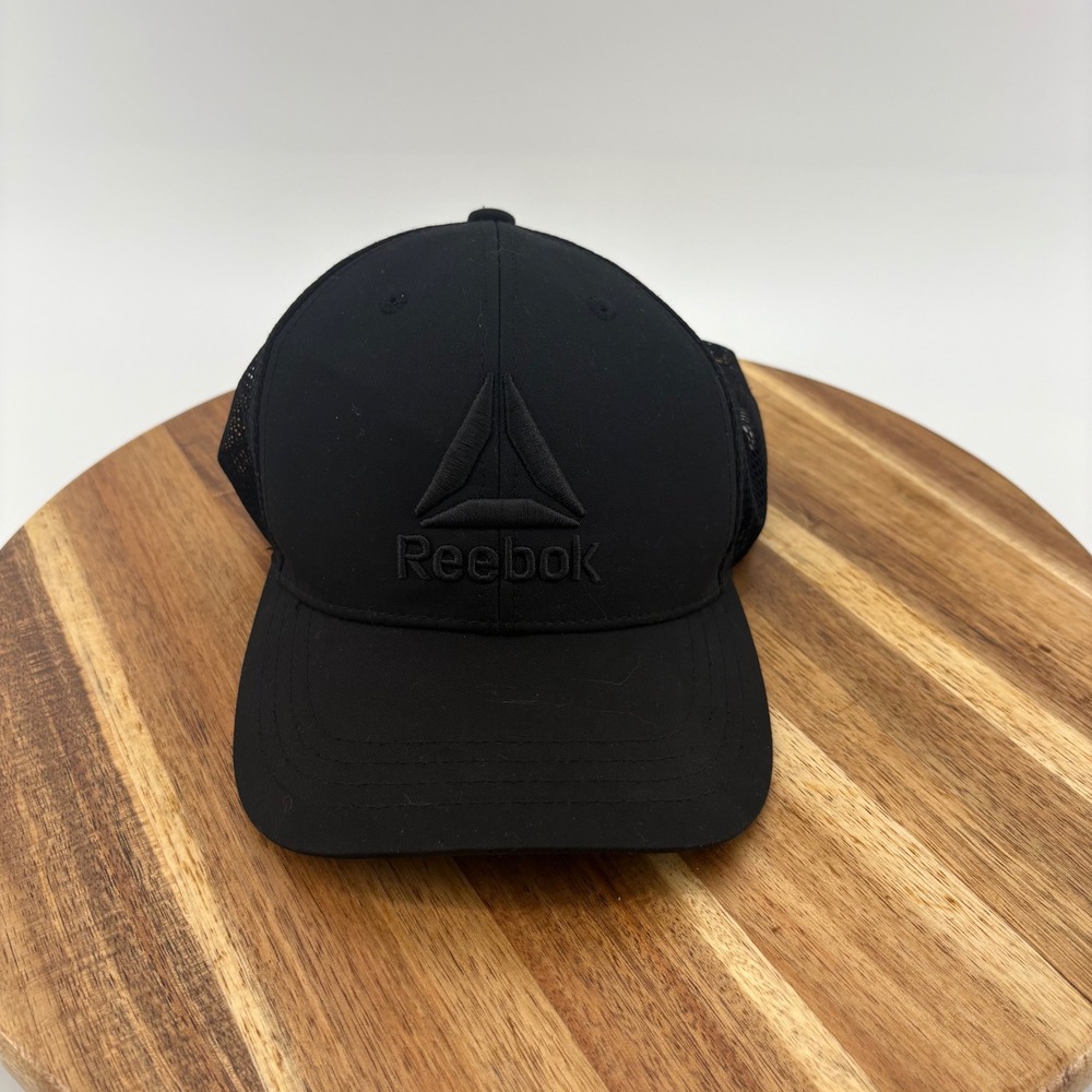 Reebok Black Mesh Back Trucker Hat OSFA Baseball Cap